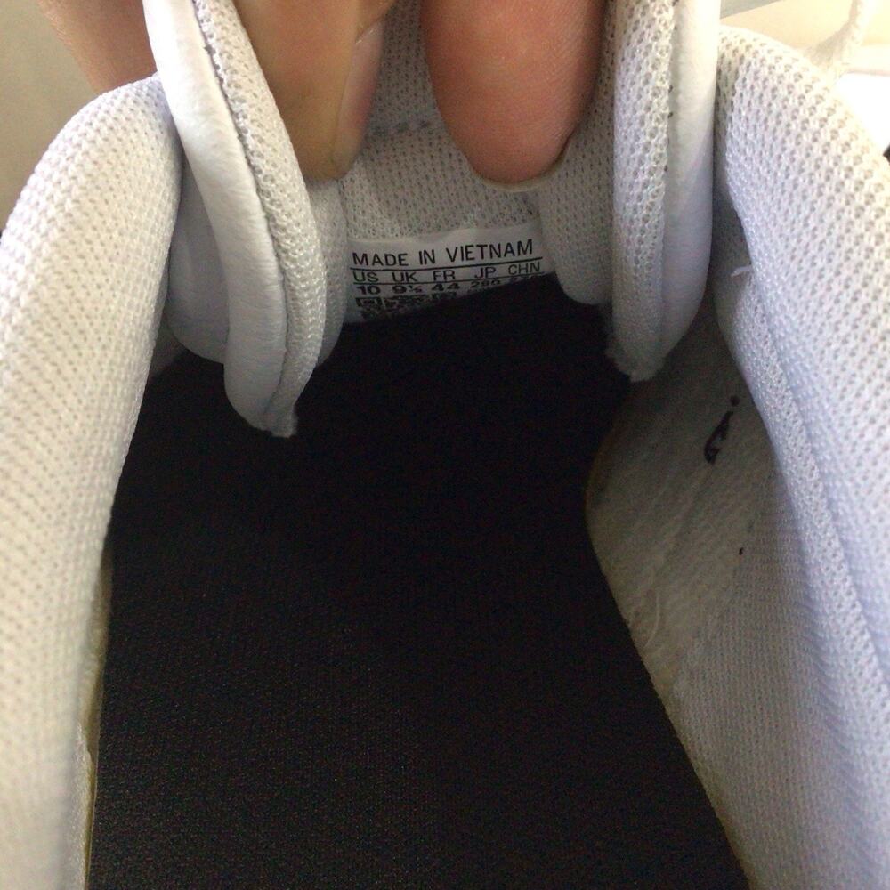 adidas White Black Athletic Sneakers with Gum Sole - Picture 6 of 10